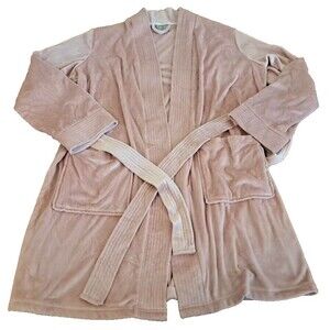 Womens Cozy All Day Robe Short Kimono Daydream Birkshire Pink Soft Loungewear M